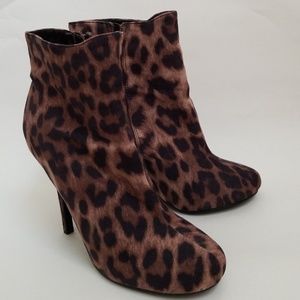 Leopard Print Ankle Boots